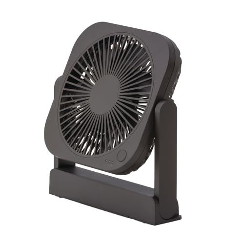 【最新2025年製】 トップランド 卓上扇風機 ACコンセントアダプタ付属 小型 360度角度調整 マグネット付 乾電池駆動可 どこでもFANTASTIC 茶色 ブラウン USB Type-C対応 SF-DF25BR