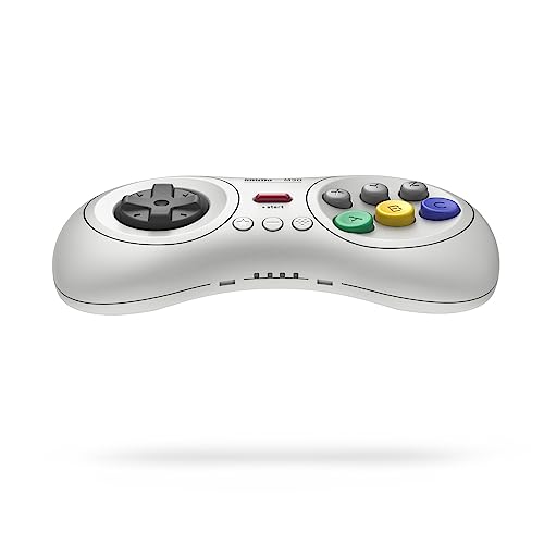 8Bitdo M30 Bluetoothゲーミングコントローラー6ボタンゲームパッド NS Switch/Switch 2 Windows Android macOS Steam Respberry Pi用 (White)