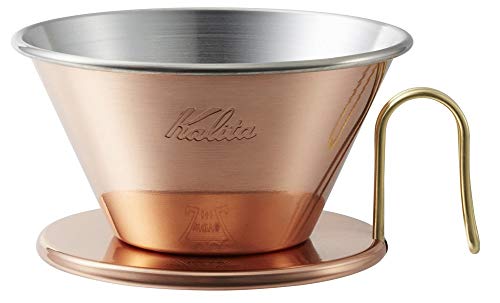 カリタ Kalita 熱伝導率が高い 銅製 コーヒー ドリッパー ウェーブシリーズ 燕職人手作り 2~4人用 WDC-185 日本製 ドリップ 器具 #05099 二人用 四人用 2杯用 4杯用 おしゃれ キャンプ アウトドア 喫