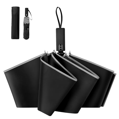 MOTIFUN 折りたたみ傘 ワンタッチ 自動開閉 大きいサイズ【 210T 超撥水・ 8本骨 晴雨兼用】耐風 折り畳み傘 豪雨対応 おりたたみ傘 梅雨対策 台風対応 uvカット 日傘 紫外線遮断 軽量 反射テー