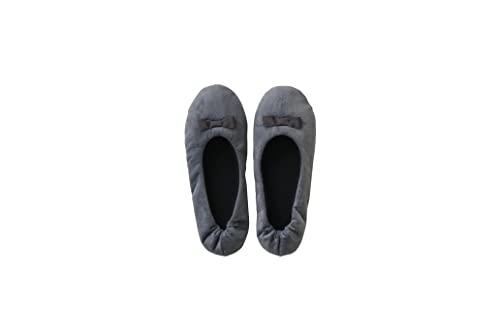 乐天商城 - レップ(Rep) プチ 携帯スリッパ グレー レディース23~24.5cm 巾着付き 巾着付き 滑り止め加工 折りたためる 履きやすい 洗濯機対応 コンパクト 軽量 オシャレ 可愛い オフィス 行事 学校 参観 通