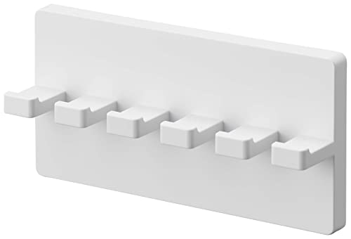 山崎実業(Yamazaki) フィルムフック 歯ブラシホルダー 5連 ホワイト 約W12×D3×H6cm ミスト MIST 歯ブラシ 一括収納 5960