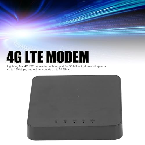 高速4G LTEルーター、 簡単なセットアップ、ロック解除されたワールドワイド 4G モデム ルーター、ギガビット イーサネット ポート SIM カード付き、 Pocket WiFi for Travel Camp Security Camera 欧州版