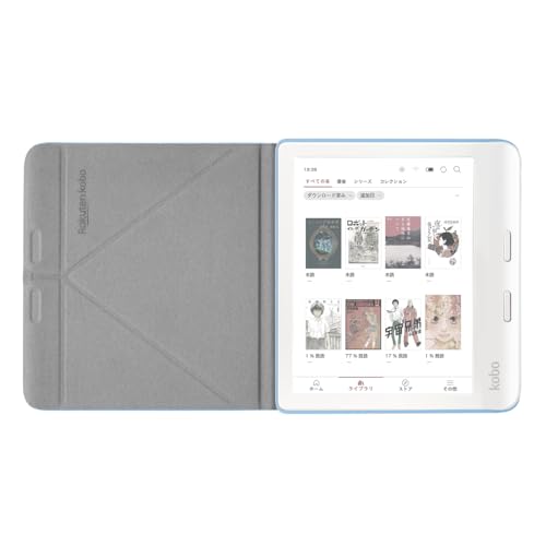 Kobo Libra Colour (�ۥ磻��) ���꡼�ץ��С��ʥ������֥롼�˥��å� / ���顼�� / �񤭹��ߵ� / Eink / �Żҽ��ҥ꡼���� / 32 GB / �ɿ� / IPX8 / Wi-Fi / ���å������꡼�� / ���֥�å� / ComfortLight PRO