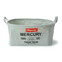 「マーキュリーキャンバスオーバルバケツM(グレー)」収納 整理 MERCURY 小物入れ