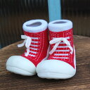 ベビーフィート11.5cm スニーカーRD Baby Feet キッズ ベビー 子供 赤ちゃん あんよ よちよち歩き 歩行 歩行練習 ルームシューズ 靴 くつ シューズ ずっく ズック ギフト ラバー フット 足 レッド