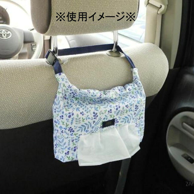 「ALWAYS ティッシュボックスケース ホワイトフラワー」 ティッシュケース ケース カバー アウトドア 車内 室内 屋外 キャンプ ピクニック カー用品 車 花柄【ネコポス・コンパクト対応】 [2]