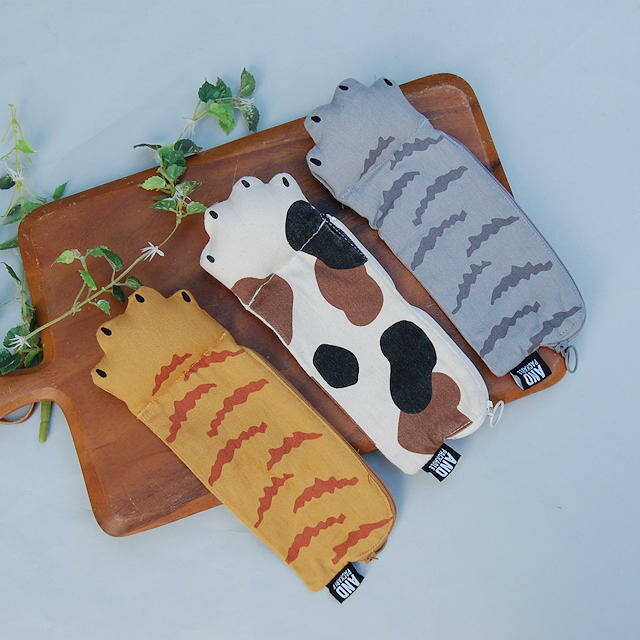 PC ペンケース　ネコノテ 　　テクノプライム ペンケース ペン ケース 筆箱 文具 文房具 猫 ネコ ねこ CAT 肉球 猫の手【コンパクト対応】