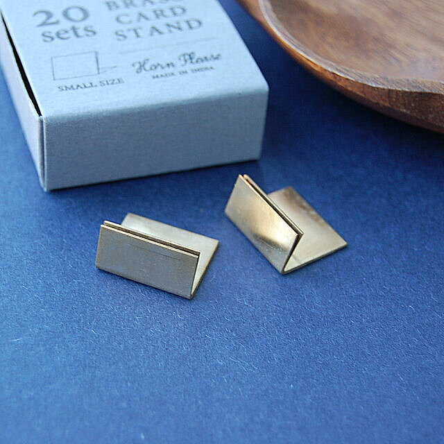 【本日P5倍☆最大800円OFFクーポン】「ブラス カードスタンド S/20」BRASS スタンド 名刺 カード ばらまき 雑貨【ネコポス対応/コンパクト対応】 zakkalazy-10000106 雑貨レイジー サンプル画像2