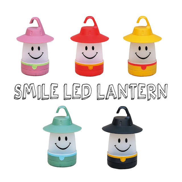 「スマイルLEDランタン」 ライト ランタン 照明 防災 停電 ニコちゃん スマイル インテリア LED キャンプ アウトドア 非常時 緊急時のサムネイル