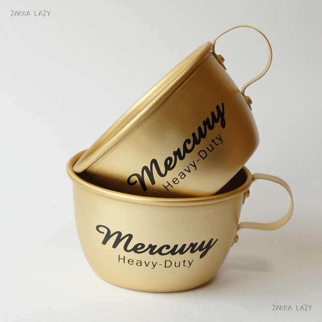 「マーキュリー アルミマグ　ゴールド/ブラック」MERCURY アルミマグ マグカップ マグ カップ キャンプ 日本製 JAPAN