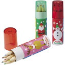 【50個セット】【クリスマス会 色鉛筆】クリスマス色鉛筆6本入 雑貨 クリスマス雑貨 子供 子ども キッズ イベント ギフト 景品 粗品 プレゼント おもちゃ ...