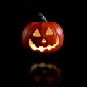 【ハロウィン】パンプキンランタン スマイル Sサイズ 21cm 光る フラッシュ ランタン かぼちゃ パンプキン ハロウイン ハロウィーン Halloween ...