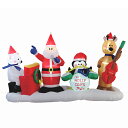 【クリスマス 光る 置物】エアーディスプレイ クリスマスバンド クリスマス christmas 冬休み 飾り 装飾 12月 ペンギン しろくま トナカイ サンタ...