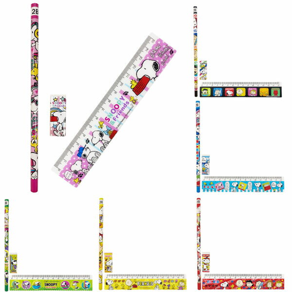 【25個セット】【キャラクター 文房具セット】スヌーピー3点文具セット キャラクター 景品 文具 文房具 かわいい おしゃれ イベント くじ引き 縁日 お祭り ...