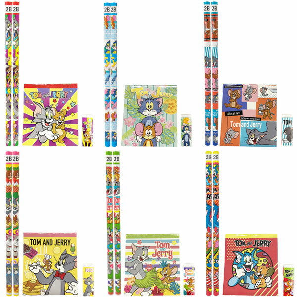 【25個セット】【キャラクター 文具セット】トム&ジェリー 4点文具セット 文具 セット TOM&JERRY 文房具 おしゃれ 子供 人気 雑貨 女の子 男の子...
