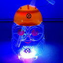 【6個セット】【光るボトル キャラクター】光るミニオンズボトル 約500ml ミニオンズ ミニオン 雑貨 光物 おもちゃ ジュース ボトル かわいい 光る ドリンクボトル 容器 ストラップ 子供会 子ども会 縁日 夏休み イベント 景品 夏祭り お祭り