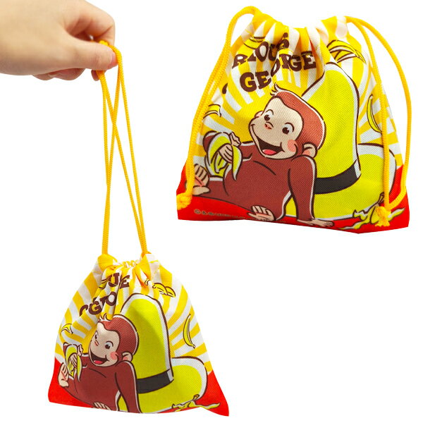 【24個セット】【キャラクター 巾着】おさるのジョージミニ巾着袋 小さい ミニ巾着...