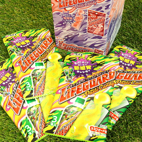 【駄菓子 おやつ】ライフガード ペーストキャンディ 10個入 コリス お菓子 個包装 子ども 子供会 幼稚園 保育園 小学校 男の子 女の子 景品 イベント ランチ 縁日 屋台 お祭り ご褒美 大人買い 大容量 業務用