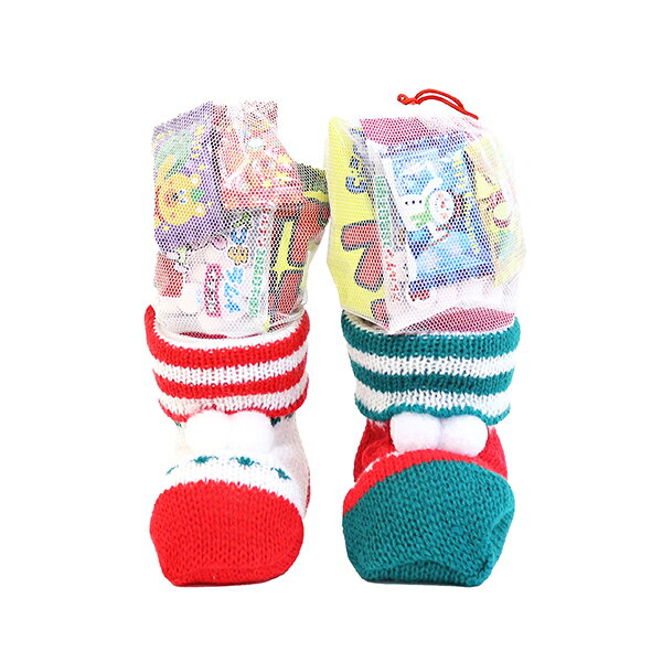 全長（高さ）：18cm 製品名：クリスマスブーツ ミニニットブーツ 2色取り混ぜ JANコード：4984582024196 ブーツサイズ：7×10×9cm お菓子入り全長（高さ）：18cm お菓子など内容： フライドポテト あべっ子ラムネ5g XM柄キャンディ×2 ※クリスマスブーツ以外の商品を同時にご注文されると、 　全てまとめての発送となりますので予めご注意ください。 ※ご注文数量によっては発送までお日にちがかかる場合がございます。 ※生産の都合上、明細や写真と内容が異なる場合がございます。 ※ブーツの色柄・お菓子の指定はできません。 ※表示価格はクリスマスブーツ1個の価格です。 メーカー希望小売価格はメーカーカタログに基づいて掲載しています全長（高さ）：18cm 製品名：クリスマスブーツ ミニニットブーツ 2色取り混ぜ JANコード：4984582024196 ブーツサイズ：7×10×9cm お菓子入り全長（高さ）：18cm お菓子など内容： フライドポテト あべっ子ラムネ5g XM柄キャンディ×2 ※クリスマスブーツ以外の商品を同時にご注文されると、 　全てまとめての発送となりますので予めご注意ください。 ※ご注文数量によっては発送までお日にちがかかる場合がございます。 ※生産の都合上、明細や写真と内容が異なる場合がございます。 ※ブーツの色柄・お菓子の指定はできません。 ※表示価格はクリスマスブーツ1個の価格です。
