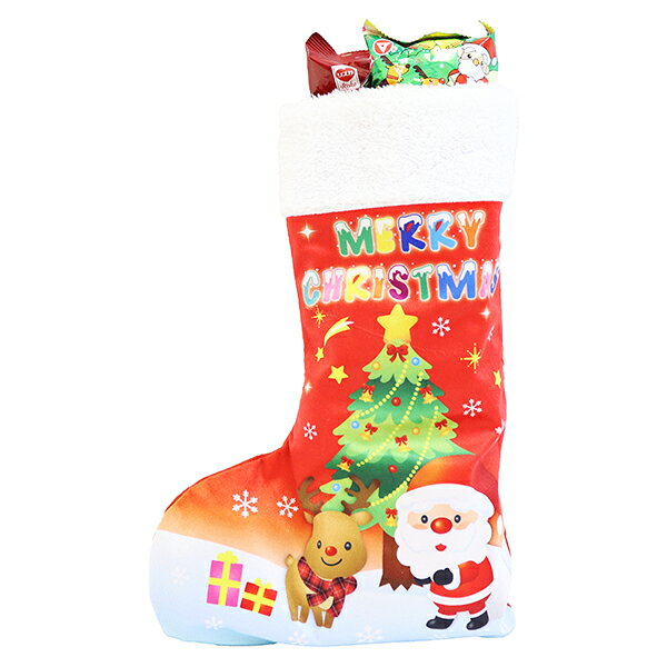 全長（高さ）：50cm 製品名：クリスマスブーツ ファンシーソックス JANコード：4984582026138 ブーツサイズ：31.5×1×45cm お菓子入り全長（高さ）：50cm お菓子など内容： クリスマスチキン12g クリスマス17g テキサスコーン60g しっとりチョコ ビッグフライドチキン65g ※クリスマスブーツ以外の商品を同時にご注文されると、 　全てまとめての発送となりますので予めご注意ください。 ※ご注文数量によっては発送までお日にちがかかる場合がございます。 ※生産の都合上、明細や写真と内容が異なる場合がございます。 ※ブーツの色柄・お菓子の指定はできません。 ※表示価格はクリスマスブーツ1個の価格です。 メーカー希望小売価格はメーカーカタログに基づいて掲載しています全長（高さ）：50cm 製品名：クリスマスブーツ ファンシーソックス JANコード：4984582026138 ブーツサイズ：31.5×1×45cm お菓子入り全長（高さ）：50cm お菓子など内容： クリスマスチキン12g クリスマス17g テキサスコーン60g しっとりチョコ ビッグフライドチキン65g ※クリスマスブーツ以外の商品を同時にご注文されると、 　全てまとめての発送となりますので予めご注意ください。 ※ご注文数量によっては発送までお日にちがかかる場合がございます。 ※生産の都合上、明細や写真と内容が異なる場合がございます。 ※ブーツの色柄・お菓子の指定はできません。 ※表示価格はクリスマスブーツ1個の価格です。