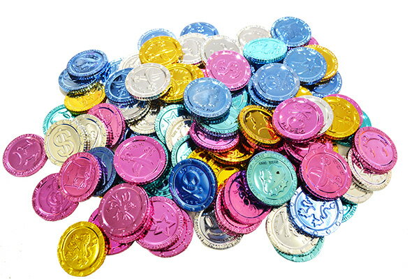 【100個セット】キラピカコイン 景品 玩具 おもちゃ 縁日 お祭り イベント パーテ...