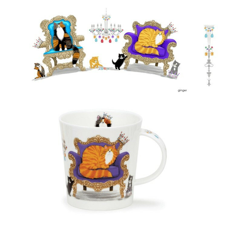 【P10倍：3/20限定】 ダヌーン マグ カップ Lomond REGAL CATS - GINGER 320ml DUNOON | マグカップ ダヌーンマグカップ コップ Dunoon dunoon 北欧 ブランド おしゃれ 軽量 ギフト プレゼント おすすめ 正規品猫 キャット