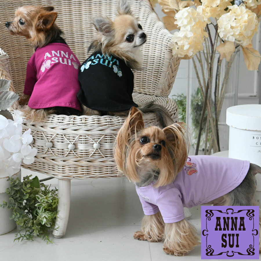 ANNA SUI ボヘミアンロゴTシャツ | 犬服 トップス SALE 22a