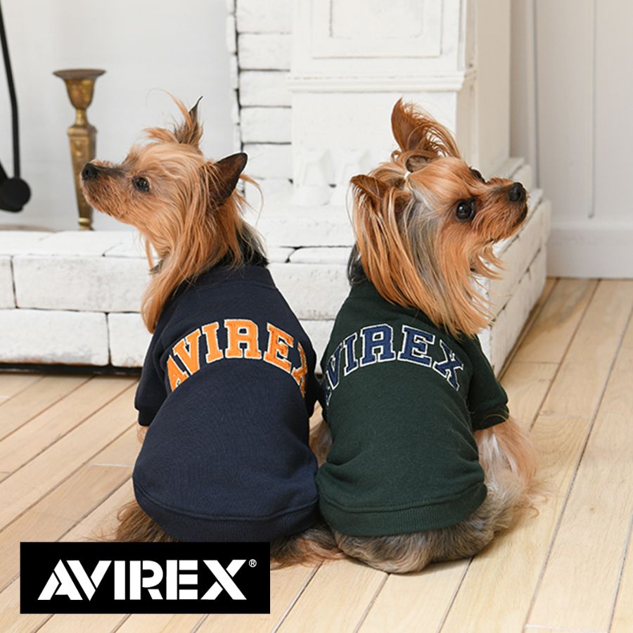 AVIREX ロゴパッチスウェット | 犬服トップス トレーナー シャツ アヴィレックス アビレックス