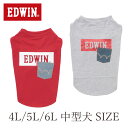 2025年新作 EDWIN エドウイン エドウィン デニムポケットボックスロゴタンク 中型犬 | タンクトップ 犬服 ドッグウェア 25s
