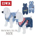 2025年新作 EDWIN エドウイン エドウィン オーバーオール | つなぎ 犬服 ドッグウェア 25s