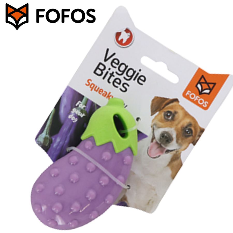 ペット おもちゃ FOFOS フォフォス ベジバイト なす | ペットグッズ 犬用 犬のおもちゃ 犬グッズ