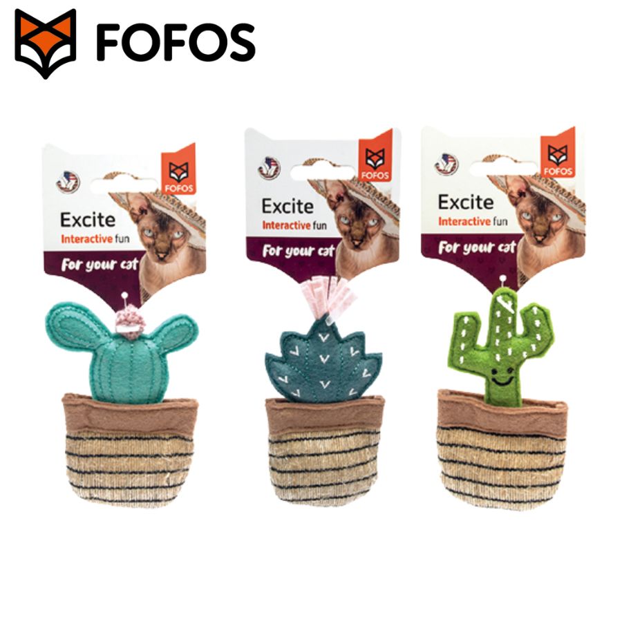 ペット おもちゃ FOFOS フォフォス キャットトイ サボテン| ペットグッズ 猫 猫用品 猫グッズ 猫のおもちゃ