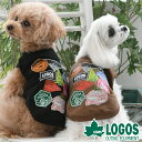 楽天雑貨ネットオンライン　楽天市場店LOGOS ロゴス ステッカーT | 犬服 トップス 袖なし 裏毛 SALE