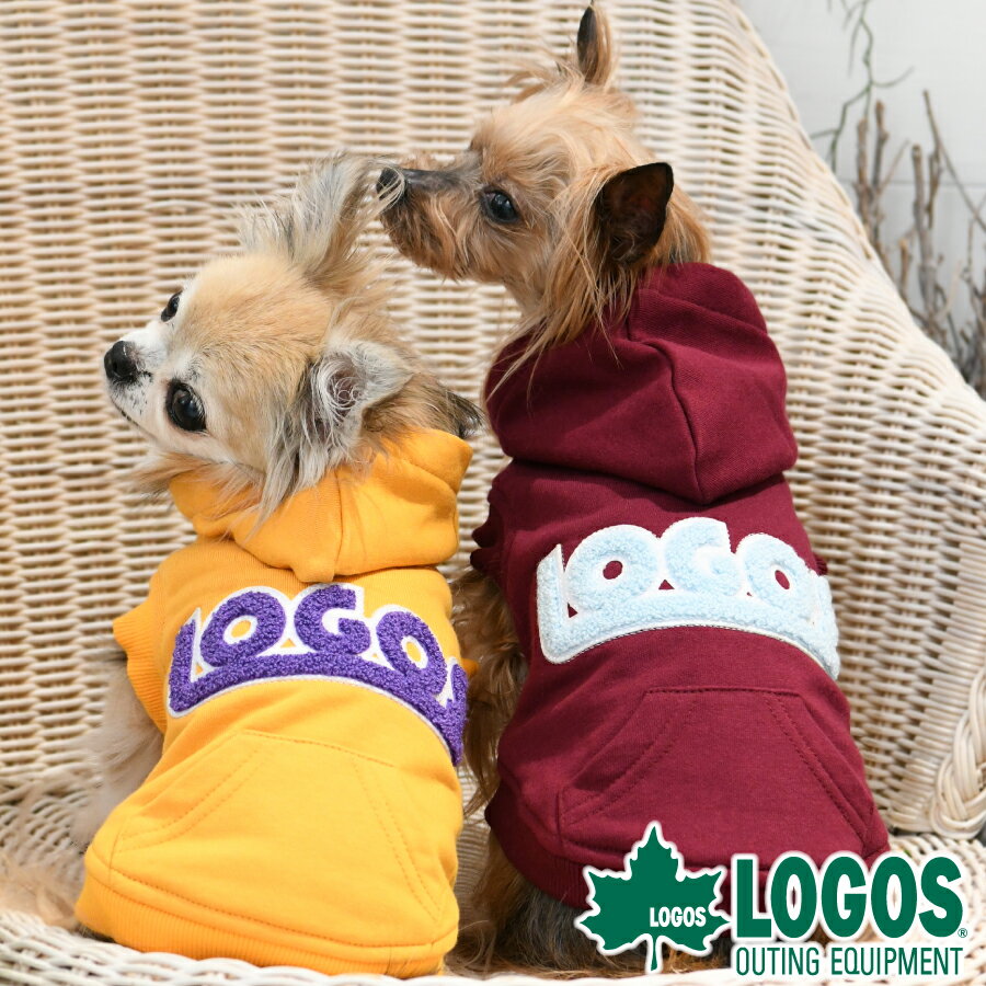 LOGOS ロゴス サガラロゴパーカー 犬服 トップス 袖なし 裏毛 リード穴あり 22a SALE