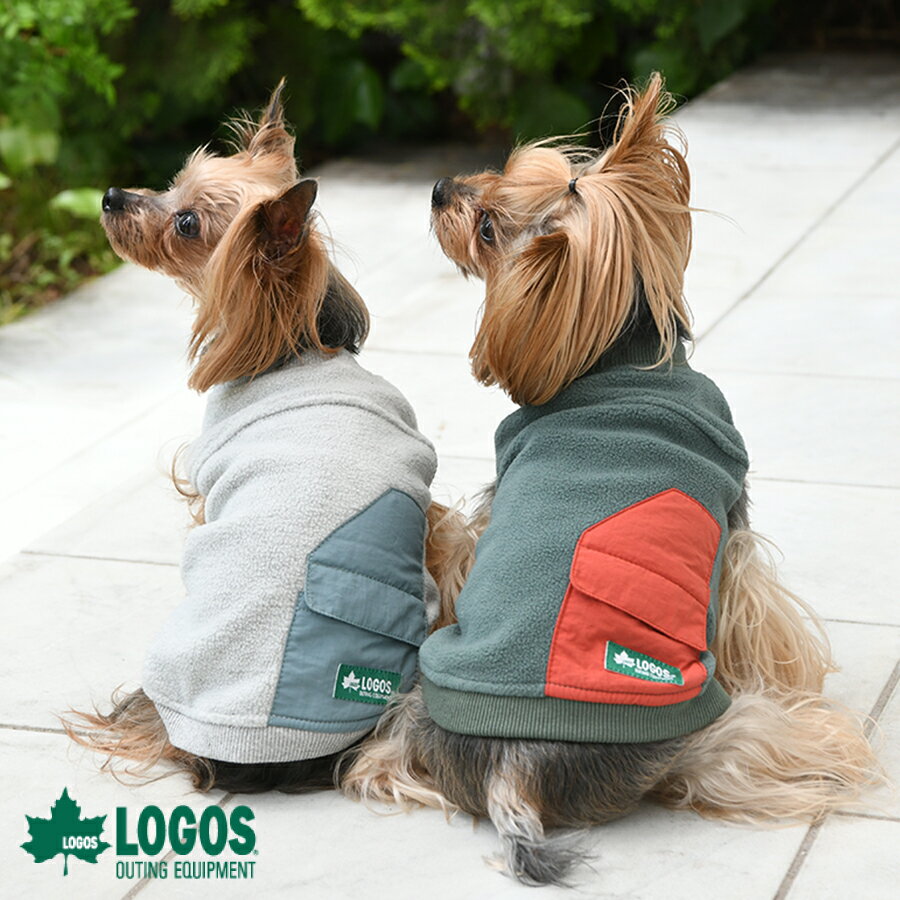 LOGOS ロゴス ポケット付フリースプルオーバー フリース 犬服 ドッグウェア 23a SALE