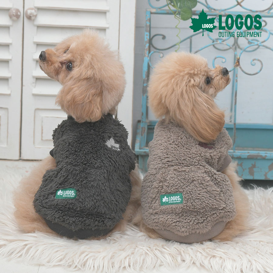 2025年新作 LOGOS ロゴス シンプルボアスウェット | ボア フリース 犬服 ドッグウェア 25a