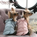 ONE OCTAVE リボン付ダウンベスト 犬服 アウター 袖なし 背中開き 22a SALE ワンオク ワンオクターブ ワンオクターヴ