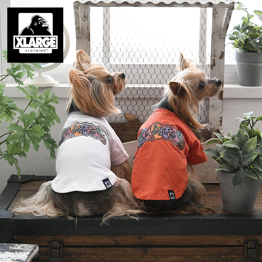 XLARGE ディストーションT 23s Tシャツ 犬服 エクストララージ SALE