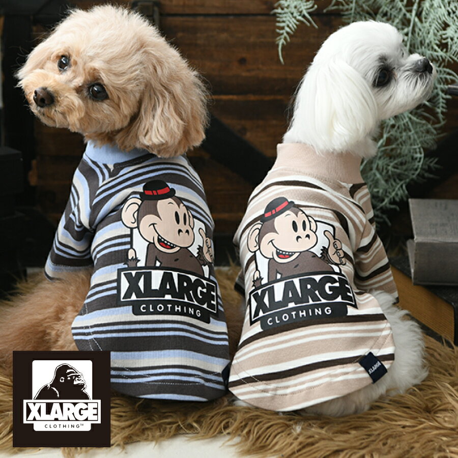 XLARGE エクストララージ キースボーダーハイネックT Tシャツ シャツ カットソー 犬服 ドッグウェア 23a