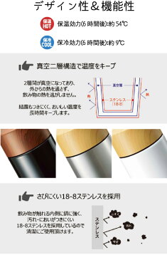 【送料無料】木目調 サーモ ステンレスボトル 300ml |保温 保冷 ボトル 水筒 タンブラー エコ サーモ 保冷温 ステンレス 木目調 木 ウッド マグ ボトル 耐熱 おしゃれ かわいい ふた付き フタ付き