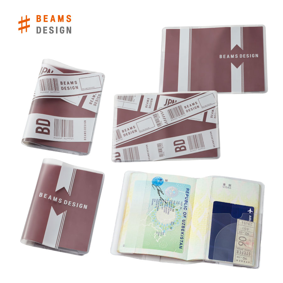 クリアパスポートカバー BEAMS DESIGN ビームス デザイン | シンプル おしゃれ パスポートケース パスポートホルダー 透明 旅行用品 旅行グッズ ...