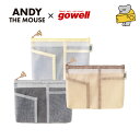 【10％クーポン】ねずみのANDY メッシュポーチ 総柄フェイス gowell ゴーウェル トラベルポーチ 収納袋 パッキング 収納 アメニティ ポーチ メッシュ便利グッズ トラベルグッズ 旅行用品 旅行グッズ