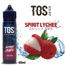 TOS JUICE SPIRIT LYCHEE 60ml | リキット トスジュース スピリットライチ フルーツフレーバー 電子たばこ VAPE ベイプ シーシ...