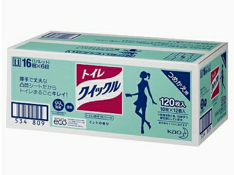 厚手で大きなシートだから、1枚でトイレまるごとおそうじ。 使用後はトイレに流せます。 ※パッケージデザイン等は予告なく変更されることがあります。 サイズ 約31cm×24.5cm 内容量 10枚入×12袋 カラー 成分 界面活性剤(アルキルグリコシド)、グリコールエーテル、安定化剤、除菌剤 備考 弱酸性 販売元：花王プロフェッショナル原産国：日本広告文責：株式会社オクダ(TEL 059-234-2788)お得な業務用