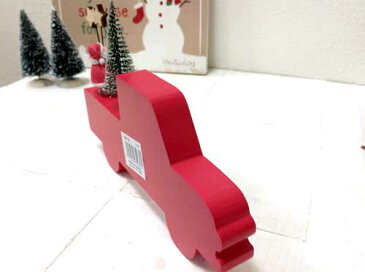 【クリスマス】サンタズカースタンドクリスマスツリー サンタクロース ミニチュア ナチュラル雑貨 ウッド 飾り 置物 CW718