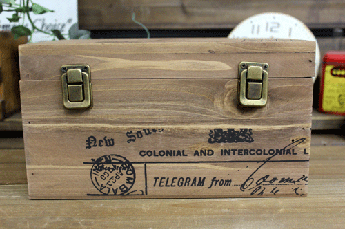 ウッドボックス　Mサイズ　裁縫箱・お道具箱・収納　ソーイングボックス　薬箱　救急箱　ボックス・ナチュラル・シンプル