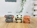【ミニポット】リトルレジンポット アニマルシリーズ 穴なしコアラ パンダ ブタ 1号ミニサイズ ポット ナチュラル 雑貨 ナチュラル雑貨 おしゃれ 植木鉢 鉢 園芸 植物 花
