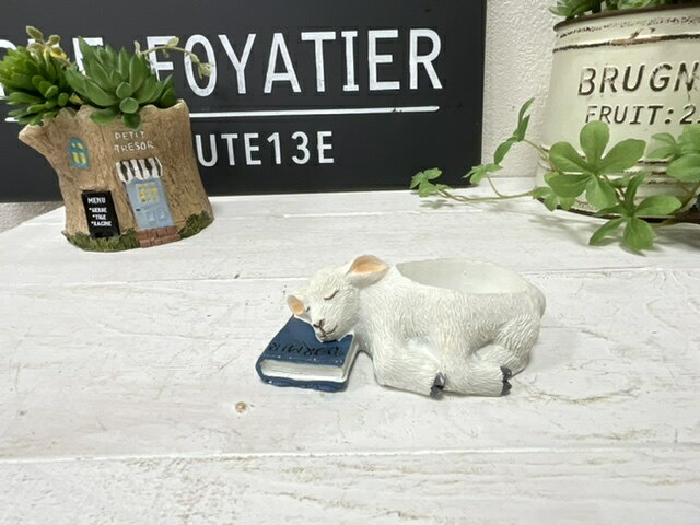 【ミニポット】スリープシュヴローポット　穴あり　3987ミニサイズ　ポット　羊　ひつじ　ヒツジ　ナチ..