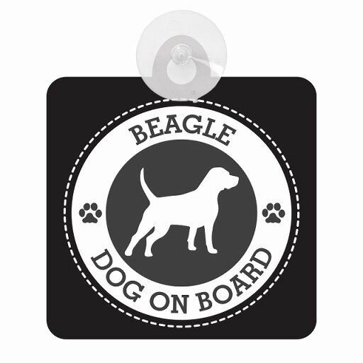 セーフティサイン DOG ON BOARD BEAGLE ビーグル ブラック 安全運転 車内用 吸盤タイプ 煽り運転対策 収れん火災防止タイプ セーフティサイン DOG ON BOARD BEAGLE ビーグル ブラック 安全運転 車内用 吸盤タイプ 煽り運転対策 収れん火災防止タイプ